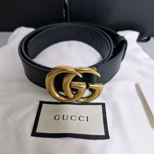 구찌 GG 마몬트 불랙 벨트 90 사이즈 정품