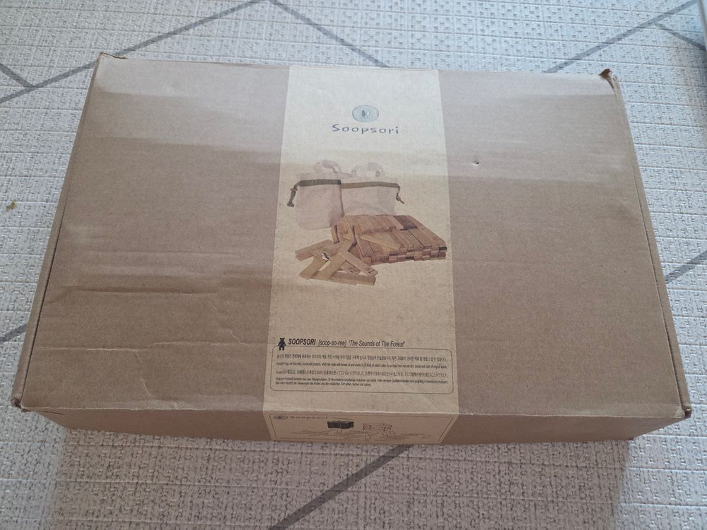 유아 교구/ 숲소리 카프라 150P 원목블록장난감--1