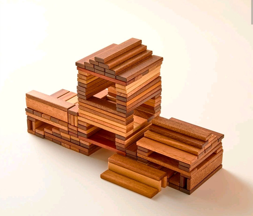 유아 교구/ 숲소리 카프라 150P 원목블록장난감--4