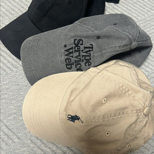 폴로 등 캡 모자 3개 세트 이미지