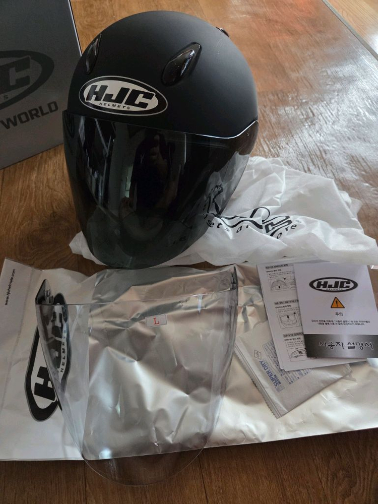 HJC CH5 블랙 무광 헬멧 팝니다--6