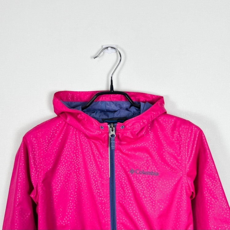 컬럼비아/핑크 바람막이 자켓 점퍼 아동7 8/라덴 이미지