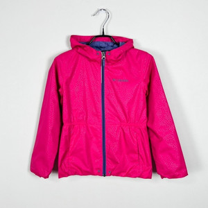 컬럼비아/핑크 바람막이 자켓 점퍼 아동7 8/라덴 이미지
