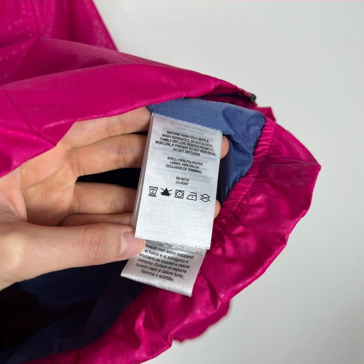 컬럼비아/핑크 바람막이 자켓 점퍼 아동7 8/라덴 이미지