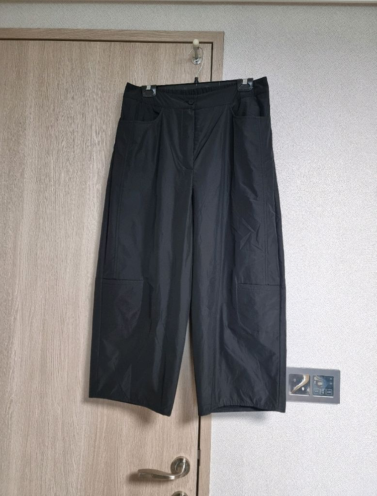제평 블룸 블랙 배기 팬츠 이미지