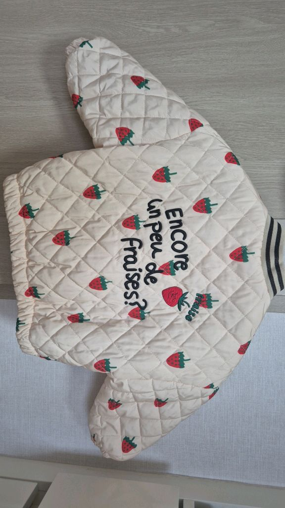 리미떼두두 퀼팅 딸기점퍼 xs--5