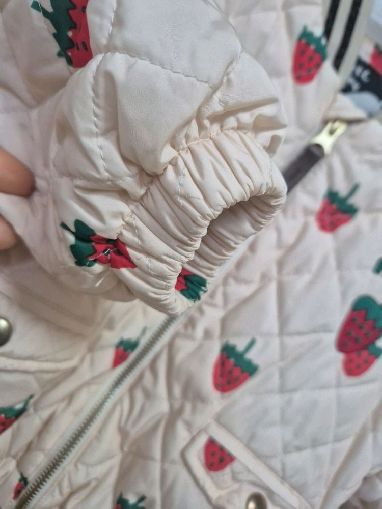 리미떼두두 퀼팅 딸기점퍼 xs--7