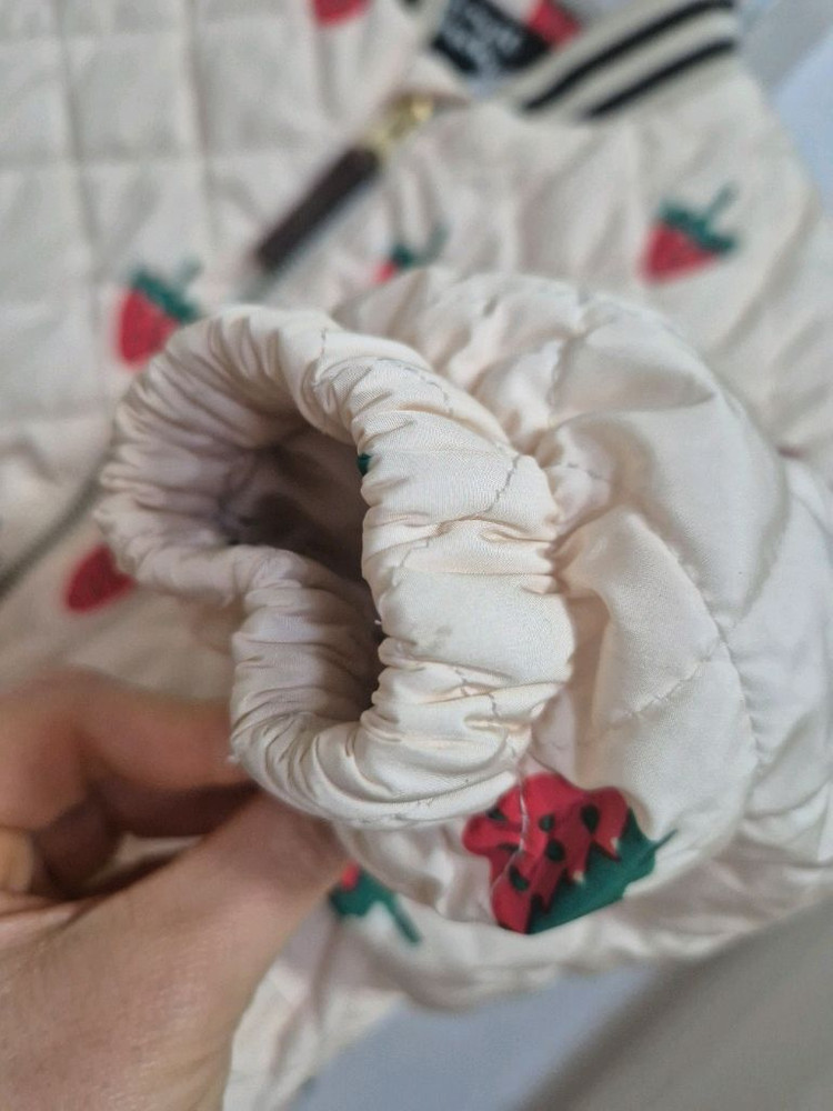 리미떼두두 퀼팅 딸기점퍼 xs--8