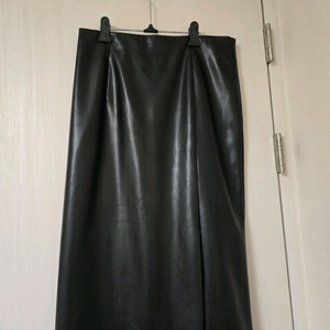 빅사이즈.32인치 리리앤코 가죽 롱스커트(미착) 이미지