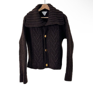 [S] 보테가베네타 라나울 크로쉐 니트 가디건 자켓