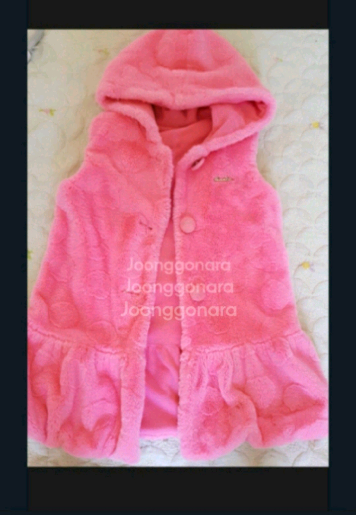 프랜치캣 퍼베스트145사이즈 여아옷--1