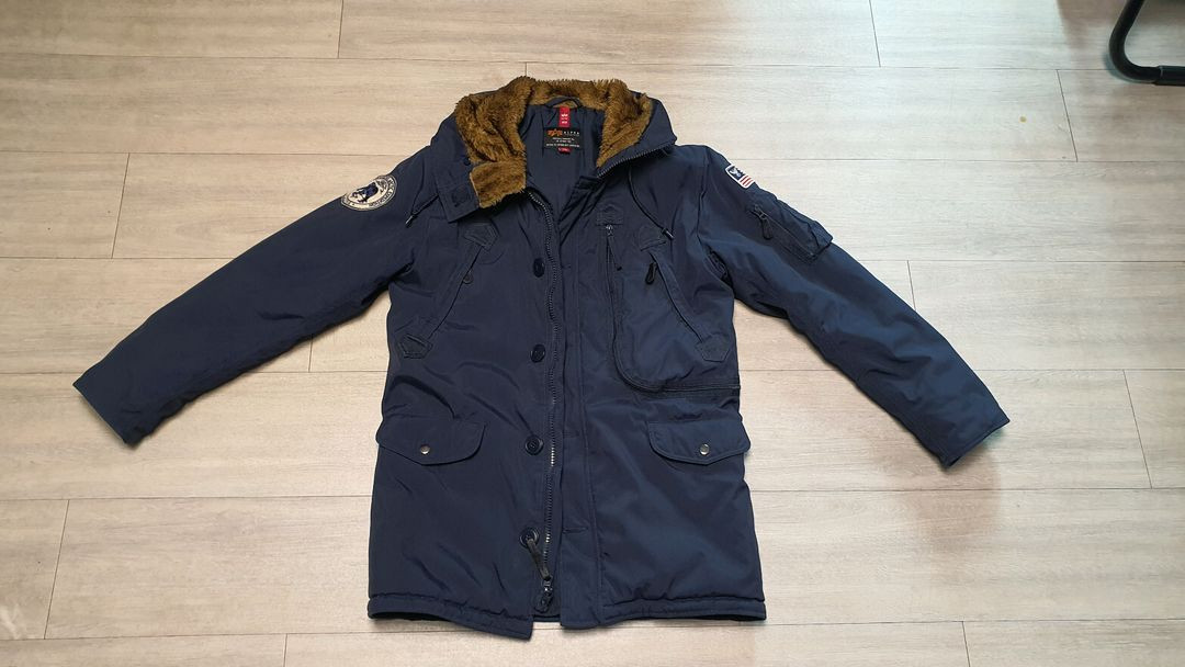 알파인더스트리 N3B 네이비 패딩 점퍼 이미지