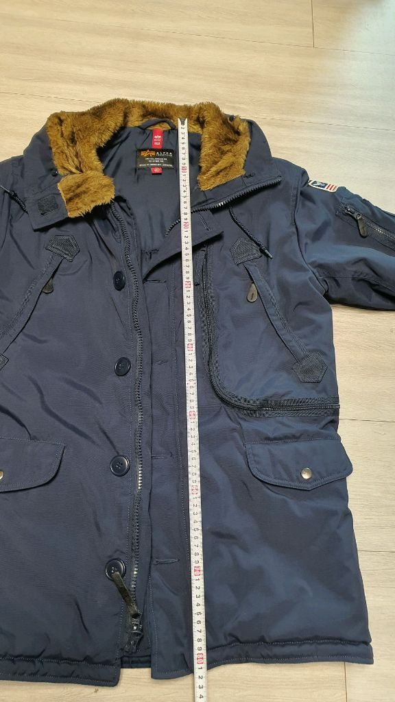 알파인더스트리 N3B 네이비 패딩 점퍼 이미지