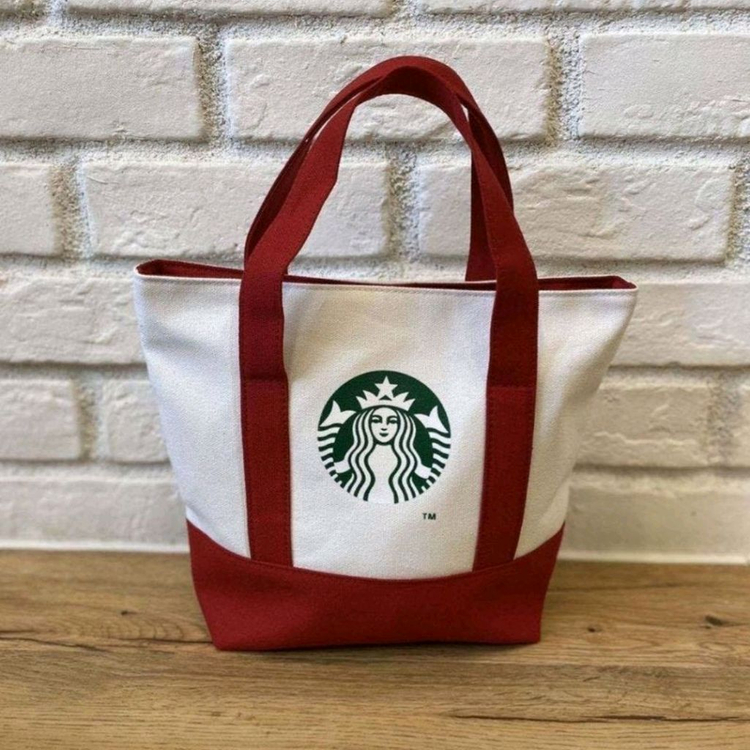 스타벅스 미니 에코백 숄더백 데일리백 가방 <네이비> 이미지