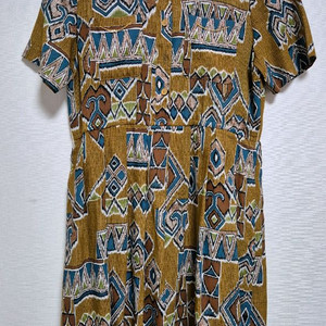 일본빈티지 에스닉 반팔 원피스