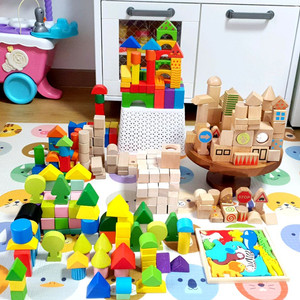 원목블럭들 + 원목퍼즐 일괄