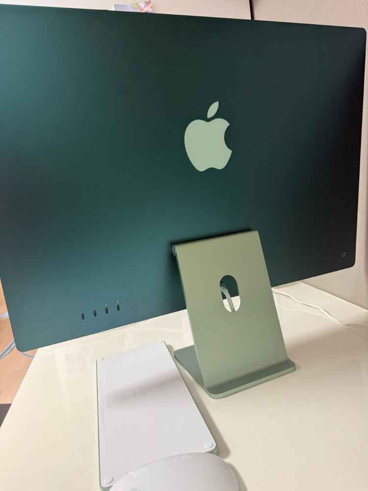 (상태 A)애플 아이맥 24인치 M3 그린 8GB 256GB 이미지