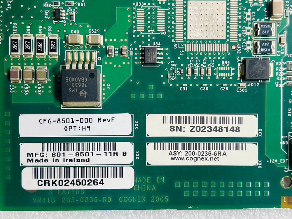 Cognex. CFG-8501-000. Rev:F 이미지