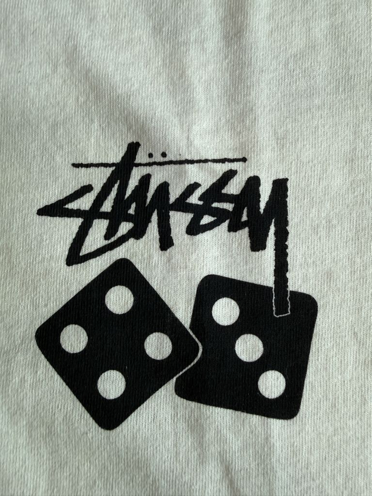 [XL] stussy 스투시 다이스 피그먼트 다이드 반팔 티셔츠 내츄럴 이미지