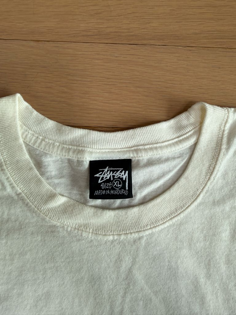 [XL] stussy 스투시 다이스 피그먼트 다이드 반팔 티셔츠 내츄럴 이미지