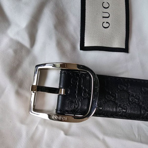 구찌 마이크로시마 벨트 블랙 90 팝니다