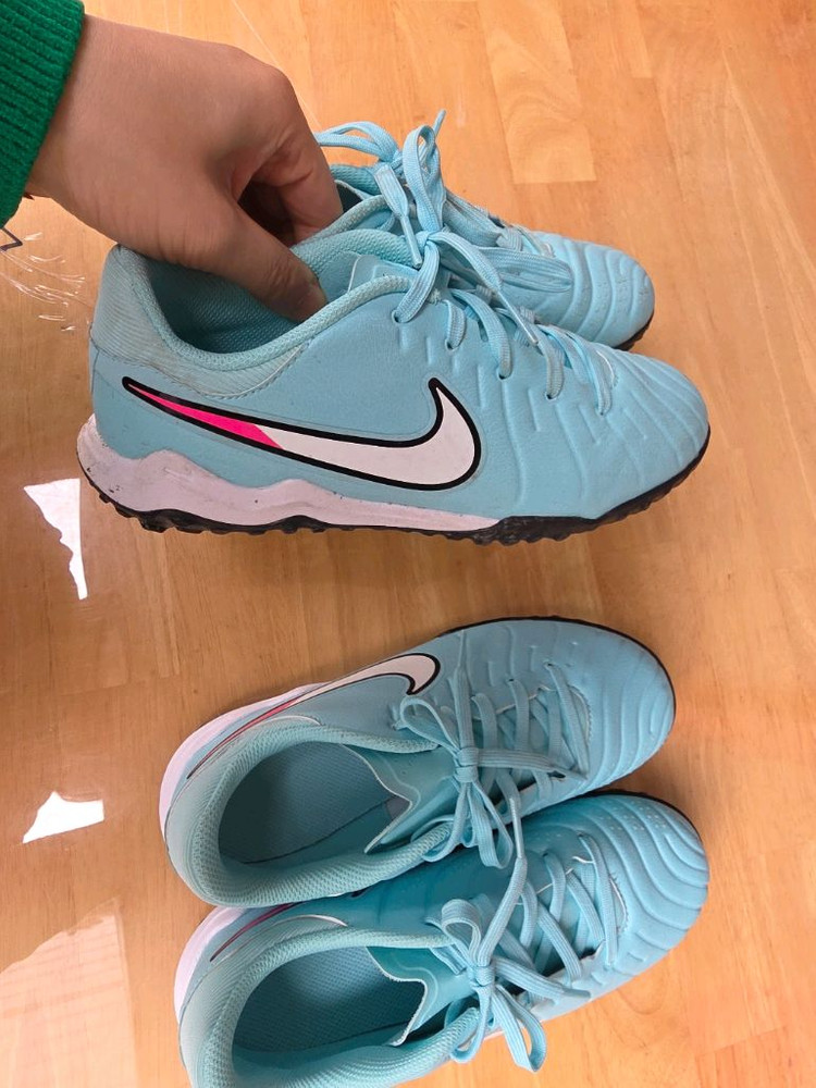 유아 나이키 티엠포 풋살화 민트 210mm 220mm--1