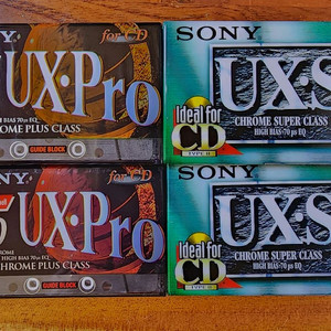 소니 상급 크롬 공테이프 UX-PRO, UX-S 미개봉 신품