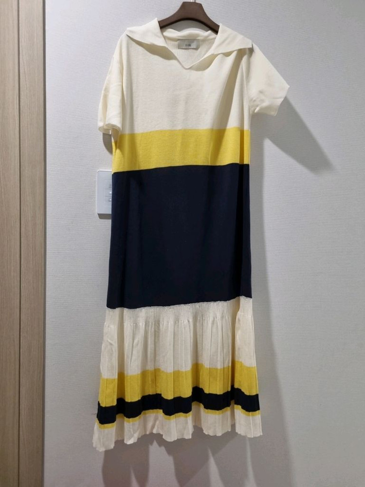 JJ지고트 니트 플리츠 롱 원피스 FREE--2