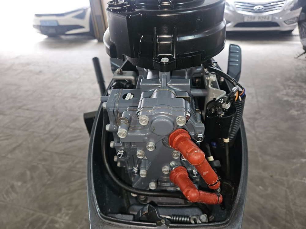 상태 굿) 공기보트 330 +야마하 15마력 엔진 풀세트 판매 (엔진수레 / 자동에어펌프 포함) 이미지