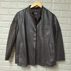 닥스 여성 브라운 포켓로고 양가죽 자켓