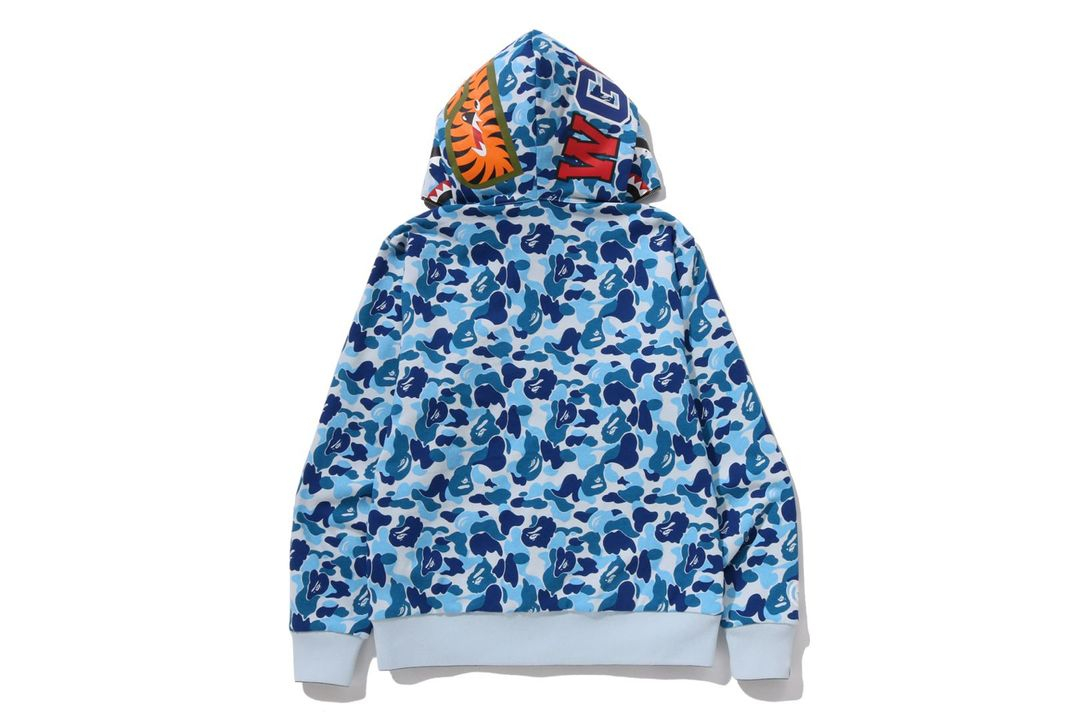 베이프 카모 리버시블 샤크 집업 후드 3XL 새 상품 이미지