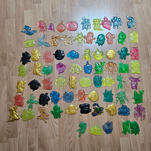 포켓몬 고무딱지 75개