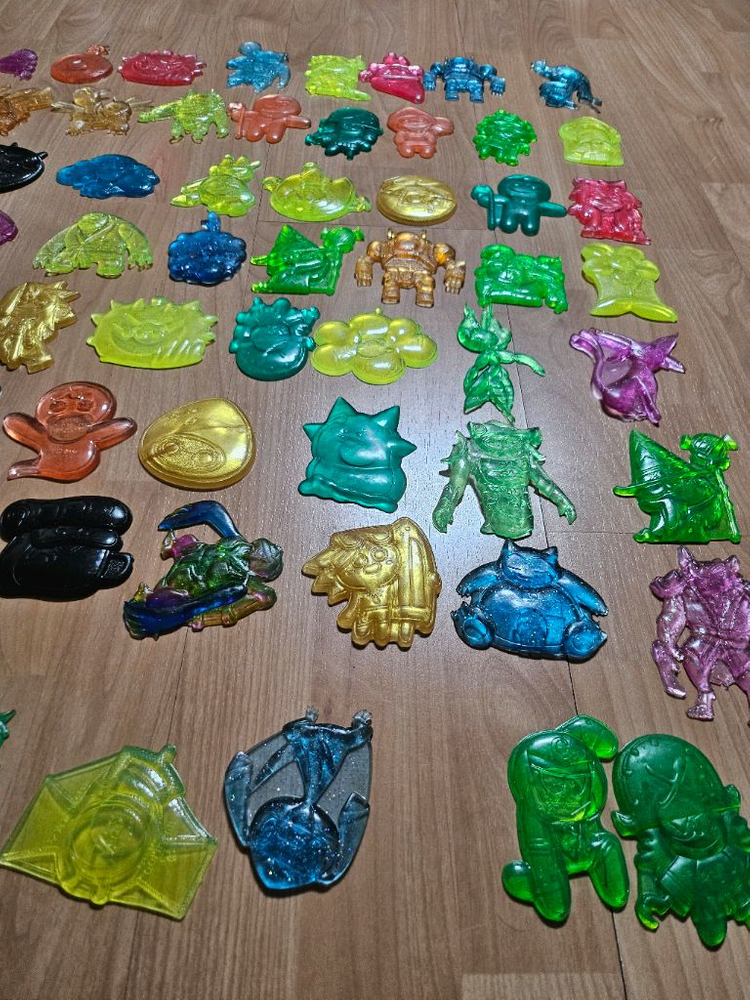 포켓몬 고무딱지 75개--1