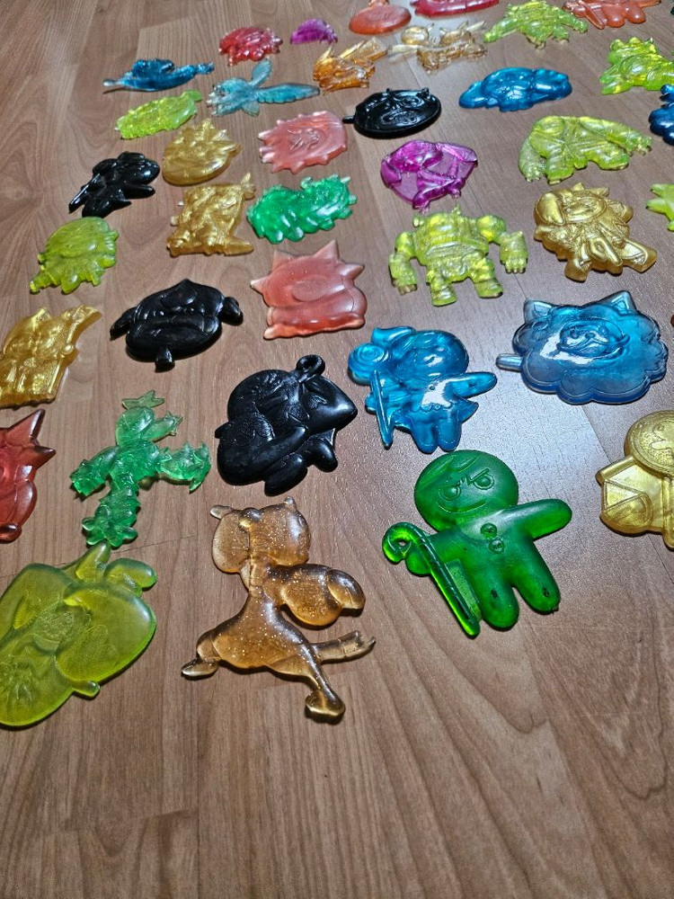 포켓몬 고무딱지 75개--2