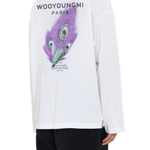 우영미 깃털 롱슬리브 / 티셔츠 / 화이트 / 50
