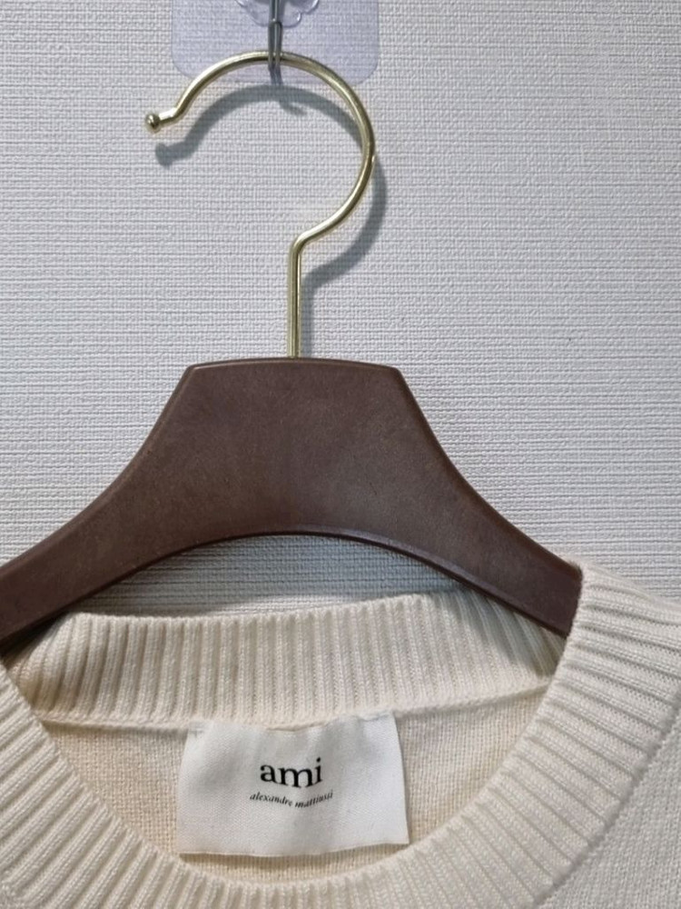 아미 AMI 스몰하트 울 니트 M--4