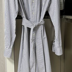 랄프로렌 스트라이프 벨티드원피스