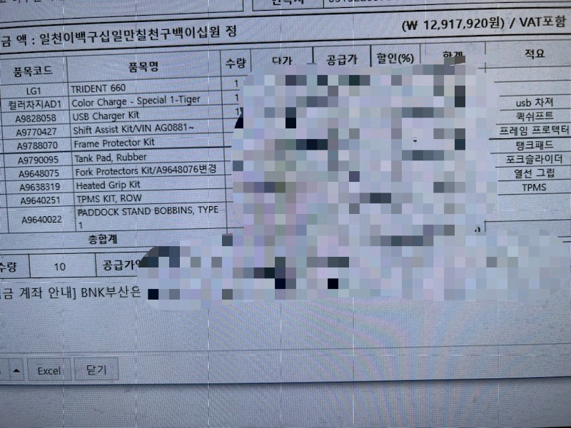 트라이엄프 Trident 오토바이 이미지
