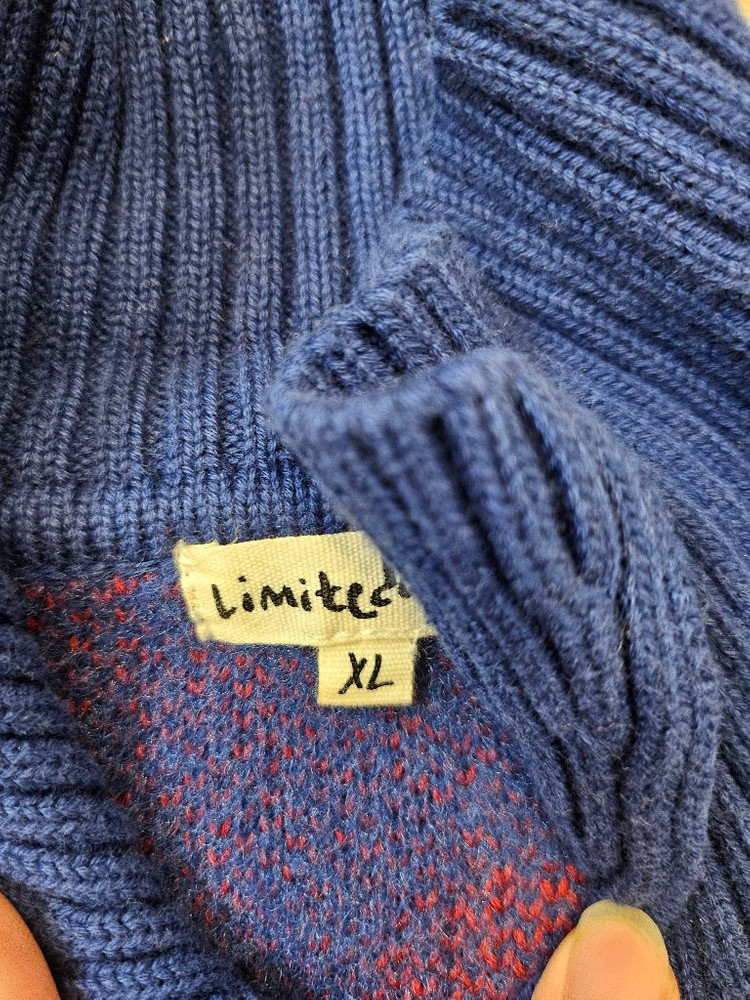 리미떼두두 레터링 니트 집업 xl--3