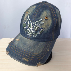 마우이 데님 워시드 볼캡 모자