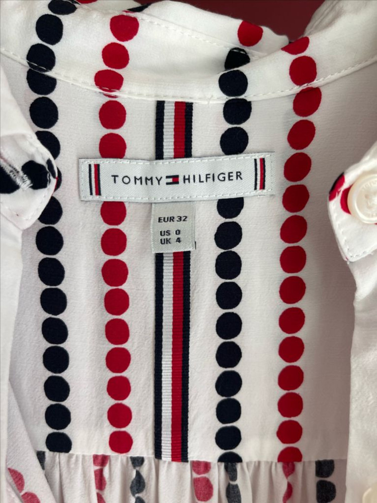 타미힐피거 도트 셔츠 원피스 44~55 이미지