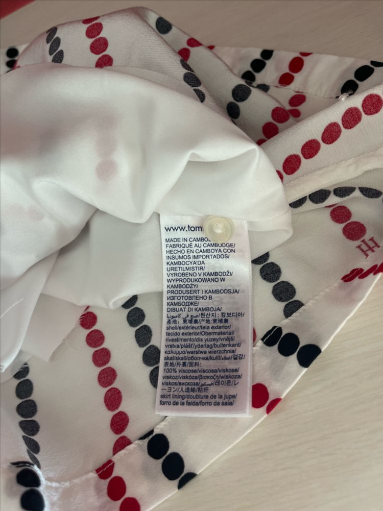 타미힐피거 도트 셔츠 원피스 44~55 이미지