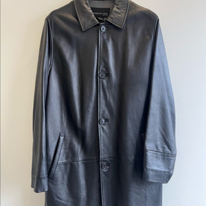 Kenneth Cole 블랙 가죽 카코트 S 95-100 (올드겝)