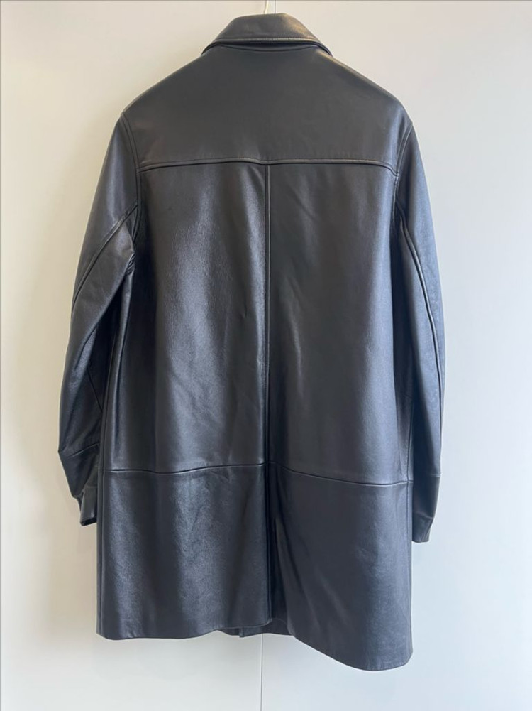 Kenneth Cole 블랙 가죽 카코트 S 95-100 (올드겝) 이미지