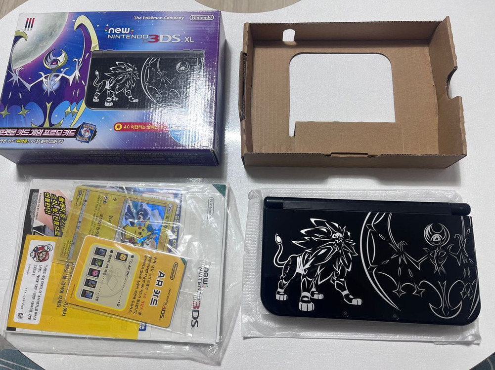 뉴 닌텐도 3ds xl 썬 문 에디션 - 뉴큰다수 포켓몬스터 포켓몬 뱅크 이미지