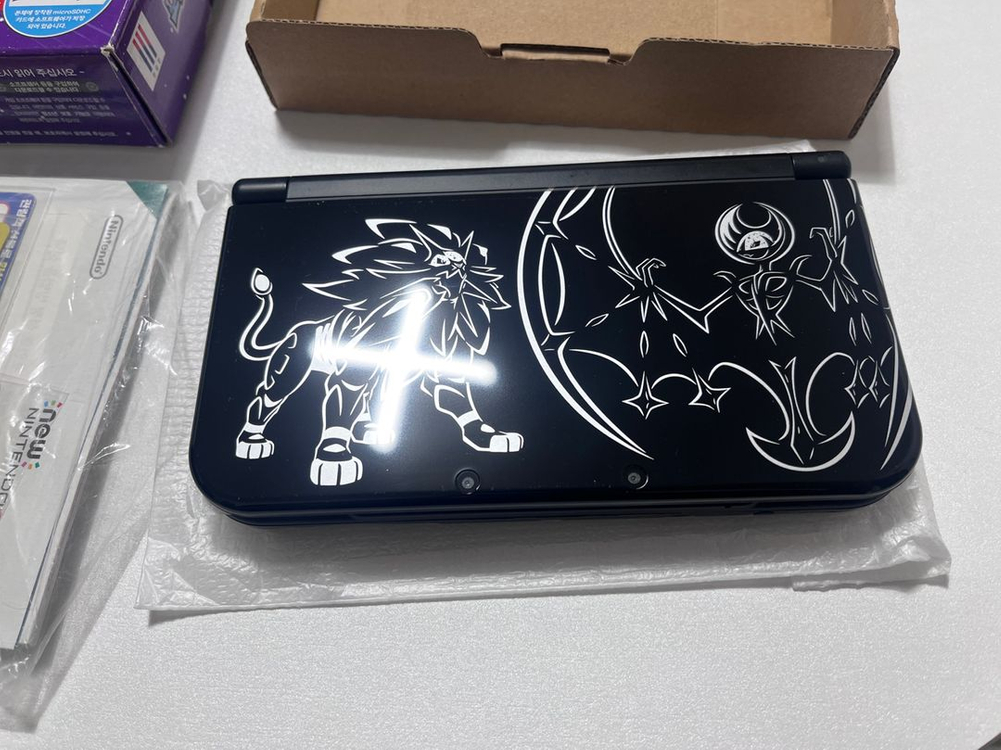 뉴 닌텐도 3ds xl 썬 문 에디션 - 뉴큰다수 포켓몬스터 포켓몬 뱅크 이미지