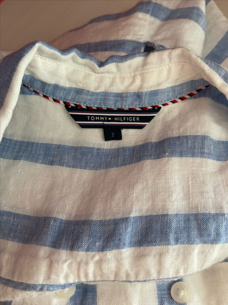 타미힐피거 스트라이프 셔츠 원피스 XS 이미지
