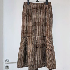 타임 체크 패턴 브라운 스커트 자켓 세트 64 (55) 이미지