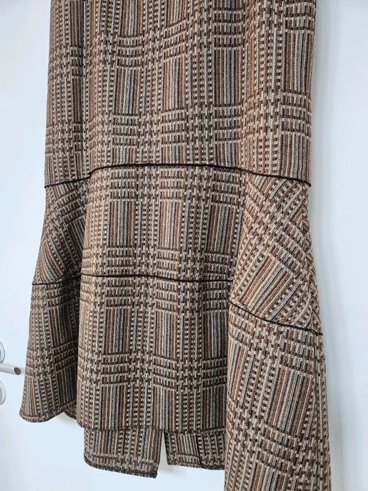 타임 체크 패턴 브라운 스커트 자켓 세트 64 (55) 이미지