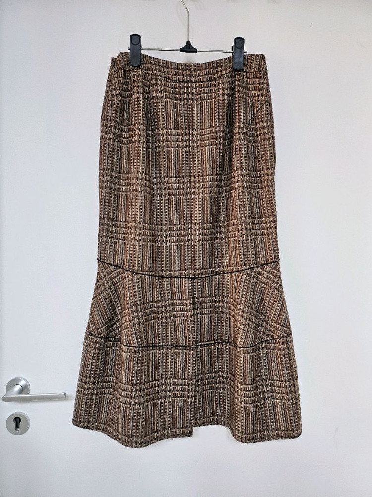 타임 체크 패턴 브라운 스커트 자켓 세트 64 (55) 이미지